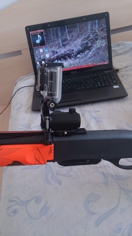 Fixation GoPro sur arme